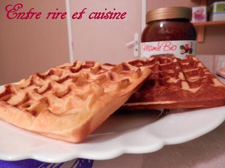 Gaufres vanillées façon Cyril Lignac Les premières ont un peu trop doré mais elles ont été mangése sans problème !