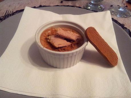 Entrée : Crème brûlée au foie gras 