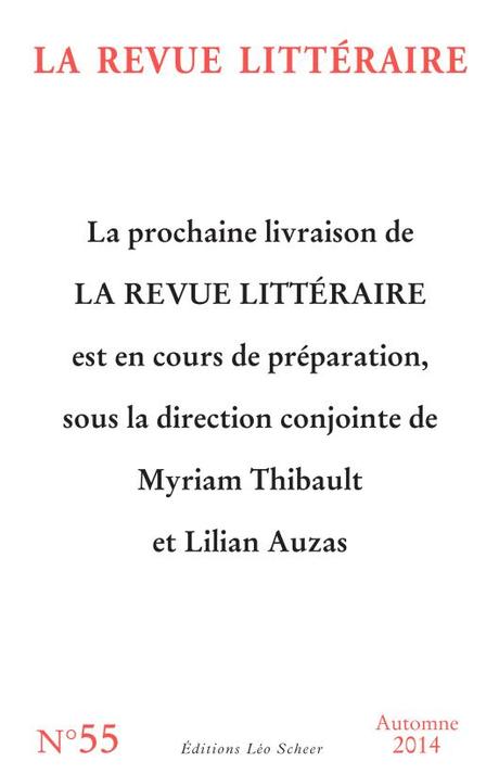 La Revue Littéraire des Editions Léo Scheer reprend du service ! Mise en page 1