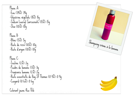 Shampoing crème à la banane et son rinçage au vinaigre de cidre recette 1