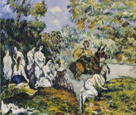 Scène légendaire ou Sancho dans l'eau, Cézanne (© Scène légendaire ou Sancho dans l'eau, Cézanne)
