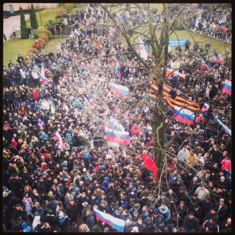 Manifestation pro-russe à Donetsk