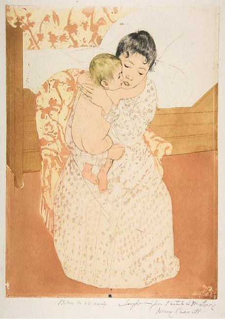 Les femmes de Mary Cassat Caresse-maternelle---Mary-Cassatt---1890-1891.jpg