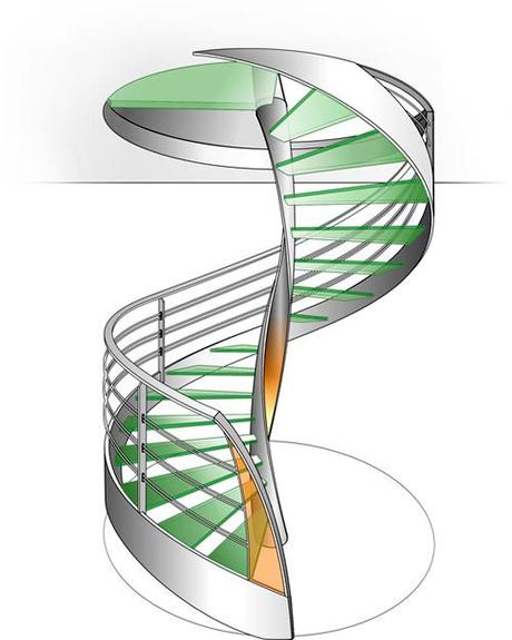 Le dessin, genèse de l’escalier design escalier hélicoïdal