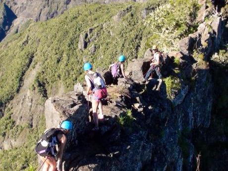 Les Trois Salazes, alpinisme tropical entre les cirques (Réunion) En route vers les Trois Salazes, Réunion