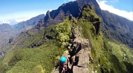 Les Trois Salazes, alpinisme tropical entre les cirques (Réunion) Entre les cirques, Réunion