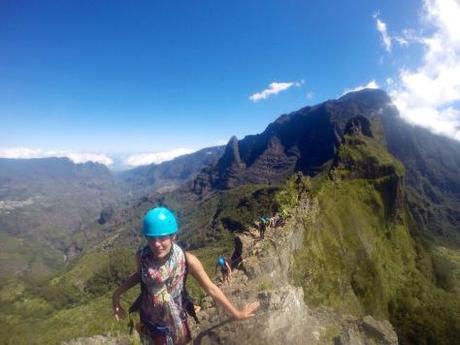 Les Trois Salazes, alpinisme tropical entre les cirques (Réunion) Sur l'arrête, Trois Salazes, Réunion
