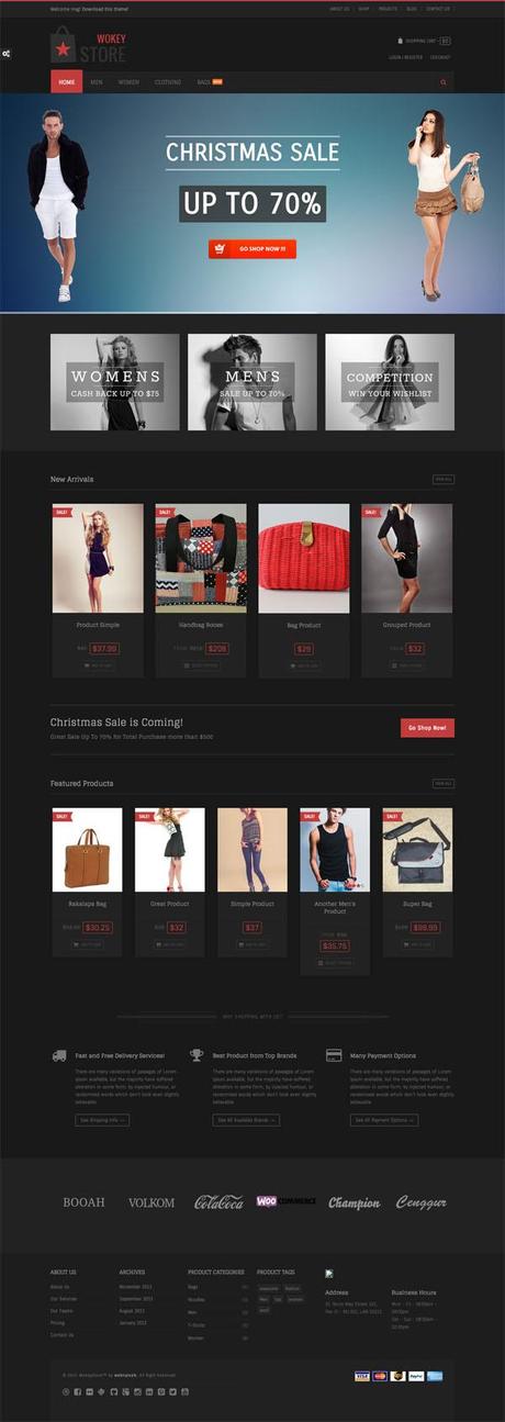 Les 10 themes wordpress e-commerce de qualité WokeyStore ecommerce wordpress theme