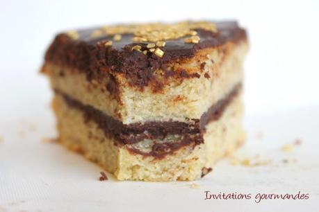 Le moelleux chocolat blanc fourré ganache chocolat noir IMG_1106