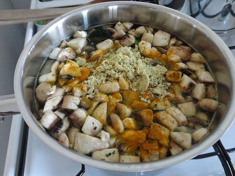 Potage aux légumes et aux flocons d'avoine