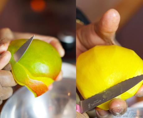 Pavé de cabillaud en croûte de noix de macadamia et son panais confits, accompagné d’un coulis de mangue Cabillaud macadamia 3