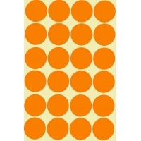 A la découverte des sens #2 24 gommettes géantes orange 30mm