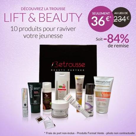 Be trousse et sa Lift & Beauty ... le plein de produits pour rester jeune et jolie ! Be trousse et sa Lift & Beauty ... le plein de produits pour rester jeune et jolie !