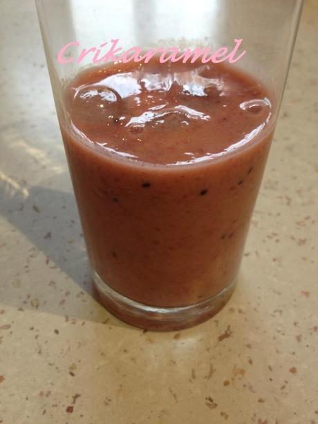 Smoothie fraise kiwi banane au Cook'in IMG_4057