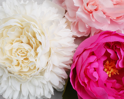 8 Inspiration DIY Déco-printemps Fleurs géantes en papier
