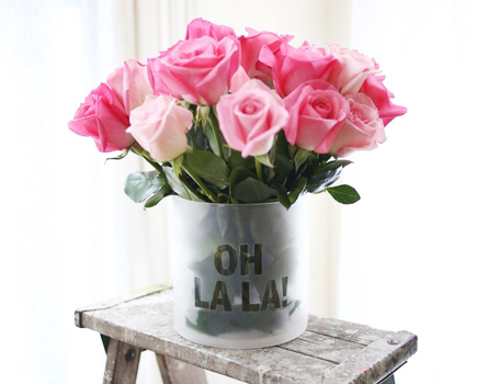 8 Inspiration DIY Déco-printemps Vase givré pour fleurs