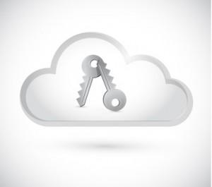 cloud computing keys illustration design