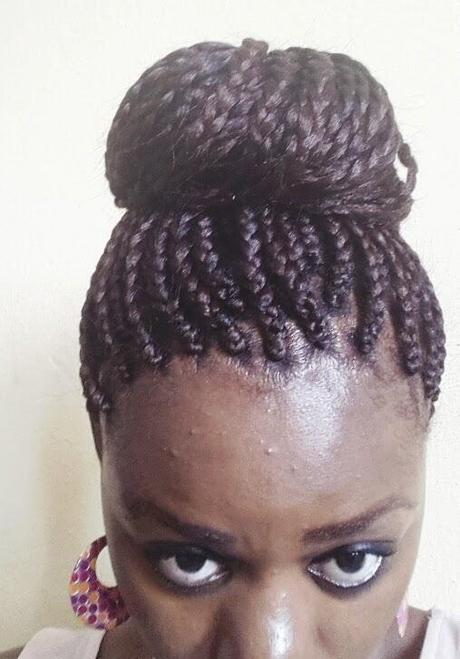 box braids vue rapprochée, coiffure protectrice