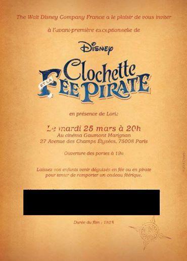 Event Fée Clochette Pirate 25 mars 2014