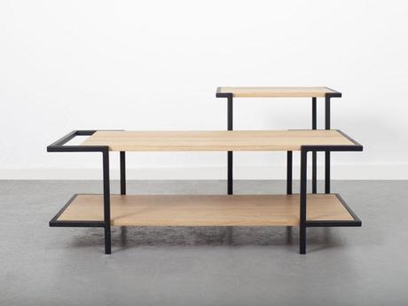 MIRAGE meuble de bois cerclé d’acier par le Studio Hekla MIRAGE meuble de bois cerclé d’acier par le Studio Hekla