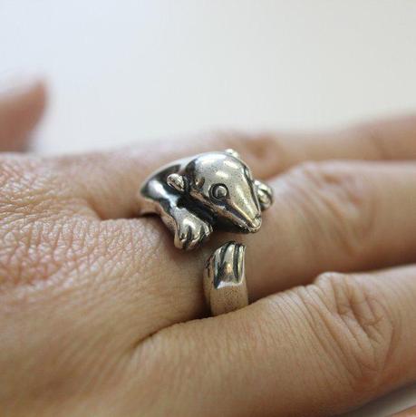 Bague ourson polaire Moon Raven Bague ourson polaire