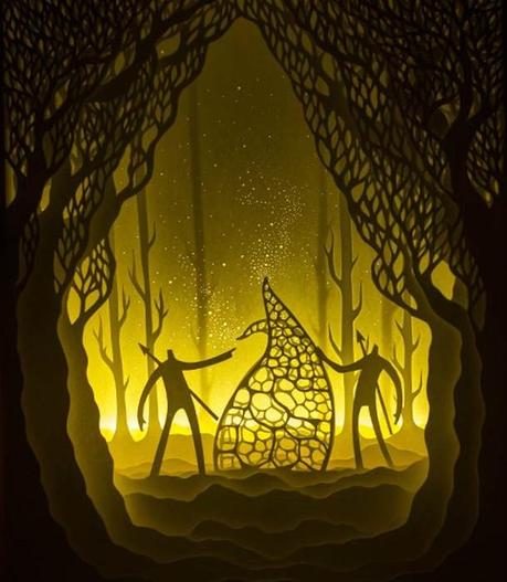 LIGHTING PAPER BOX hari-and-deepti-paper-art-12