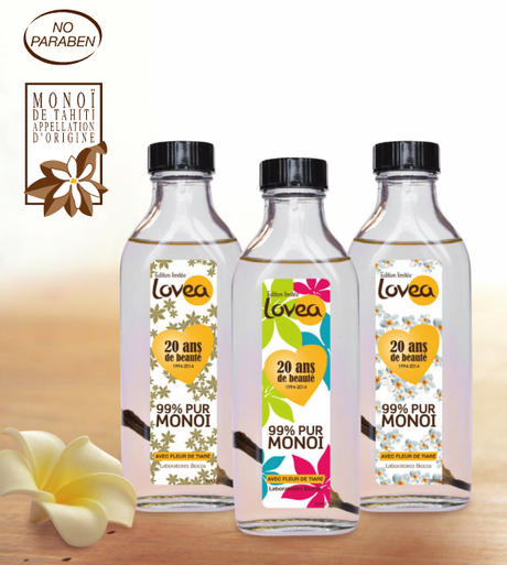 L’huile de monoï Lovea a 20 ans ! lovea