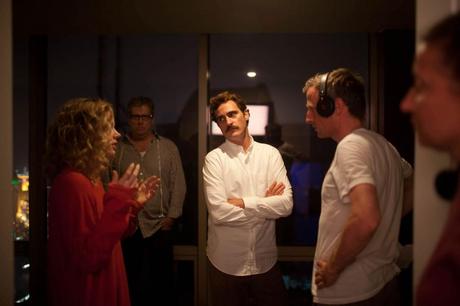 Her, bijou anxiogène et nerd Spike Jonze et son équipe technique avec les acteurs Crédit photo : Wmagazine