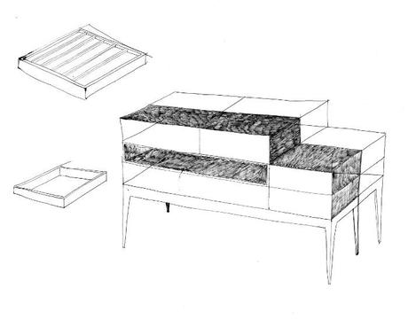 Cargot meuble à couverts par Amaury Poudray Cargot meuble à couverts par Amaury Poudray