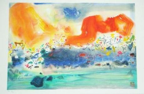 Mort du peintre franco-chinois Chu Teh-Chun à 93 ans le 25 mars 2014 à Paris yartizChu01