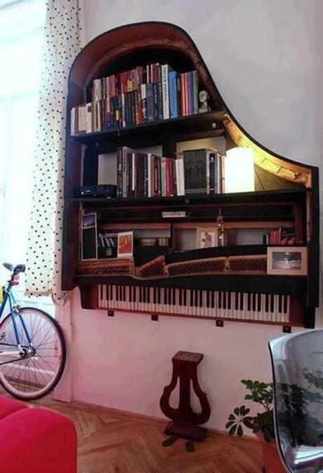 Un piano inutilisable ? Non, juste votre nouvelle bibliothèque !