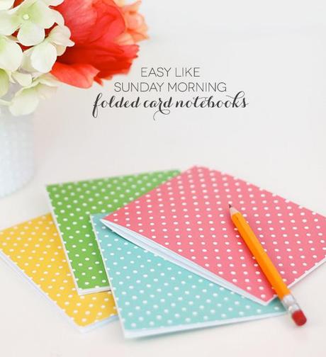 Easy Like Sunday Morning: Folded Notecard Notebooks | Damask Love