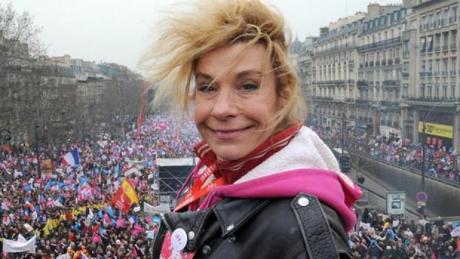 Frigide Barjot lors de la Manif pour tous, à Lyon - 2013 - Mariage gay GUD Nancy 