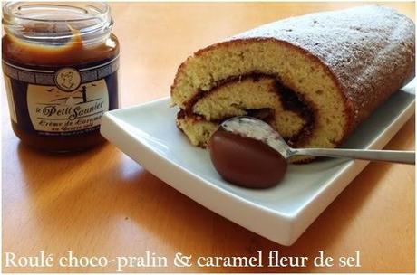 Roulé choco-pralin & caramel fleur de sel Roulé choco-pralin & caramel fleur de sel