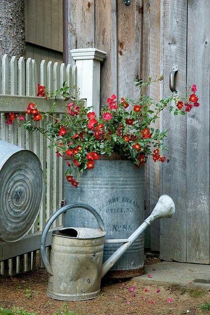 Inspiration déco : le temps des sucres Cabane - pot de fleur