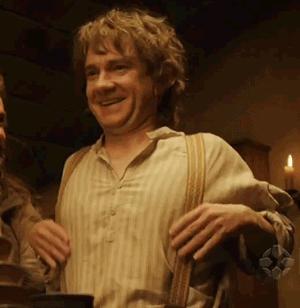 Bilbo & Suspenders gif