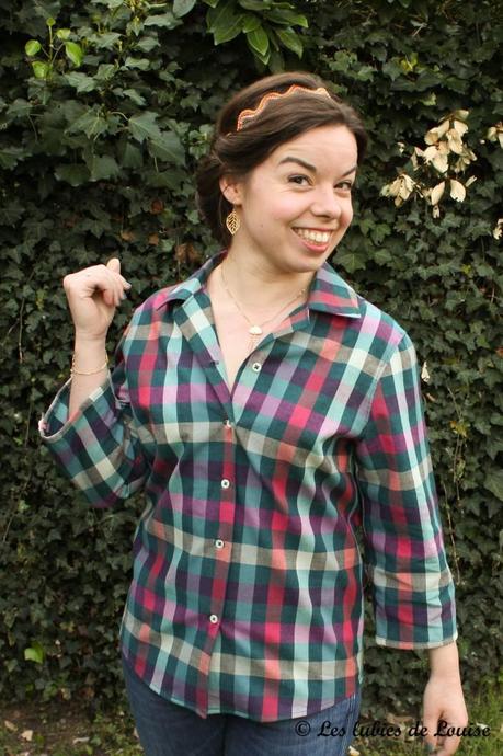 Des carreaux pour ma sœurette ! {Je couds pour vous} Chemise à carreaux pour Alice - Les lubies de louise-10