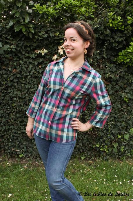 Des carreaux pour ma sœurette ! {Je couds pour vous} Chemise à carreaux pour Alice - Les lubies de louise-3
