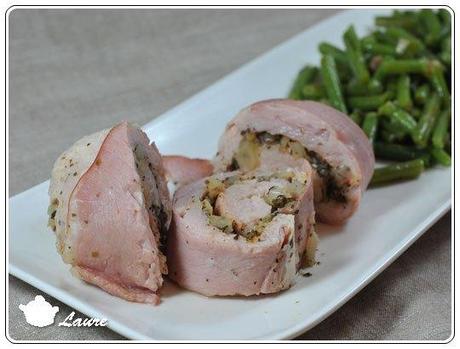Roulé de poulet aux herbes Roulé de poulet