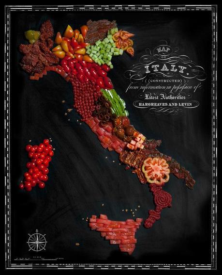 Expressions culinaires en Italien food-maps-italie