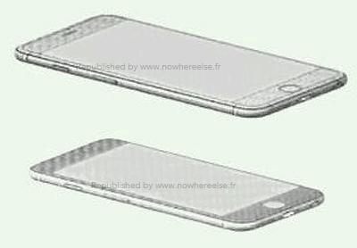 Des fuites sur le design de l’iPhone 6 dessins iphone 6