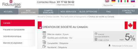 Le Canada est-il un paradis fiscal? Canada-Paradis
