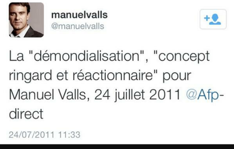 Gouvernement Valls : les pitreries continuent valls demondialisation