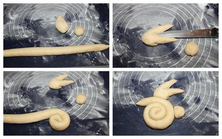 Lapins de Pâques briochés lapin