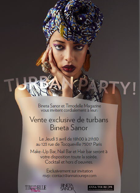 SummumCast à la Turban Party: Vente exclusive de turbans Bineta Sanor avec Timodelle Magazine.
