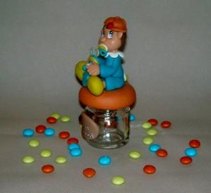 Pot à dragée avec p'tit gars et son doudou DSCN6536