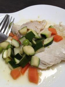 une recette diététique la raie aux légumes croquants TRES DIETETIQUE LA RAIE AUX LEGUMES CROQUANTS