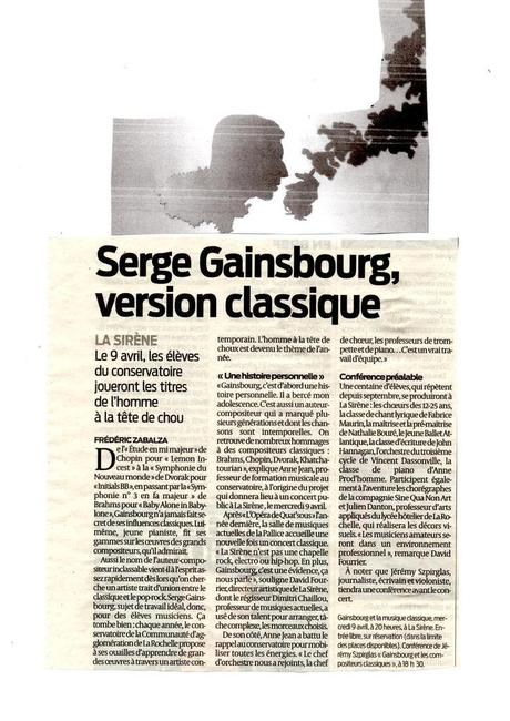 Gainsbourg et la musique classique