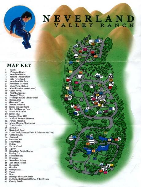 Neverland partie 3: L'entrée du ranch Neverland-map