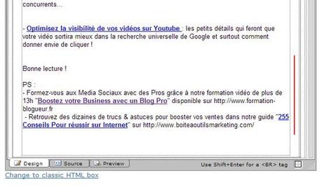Le Mini Guide pour obtenir plus de prospects avec un Blog – Partie 2 post scriptum